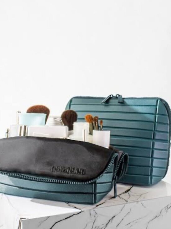 Spruce Parallelle green makeup bag any size